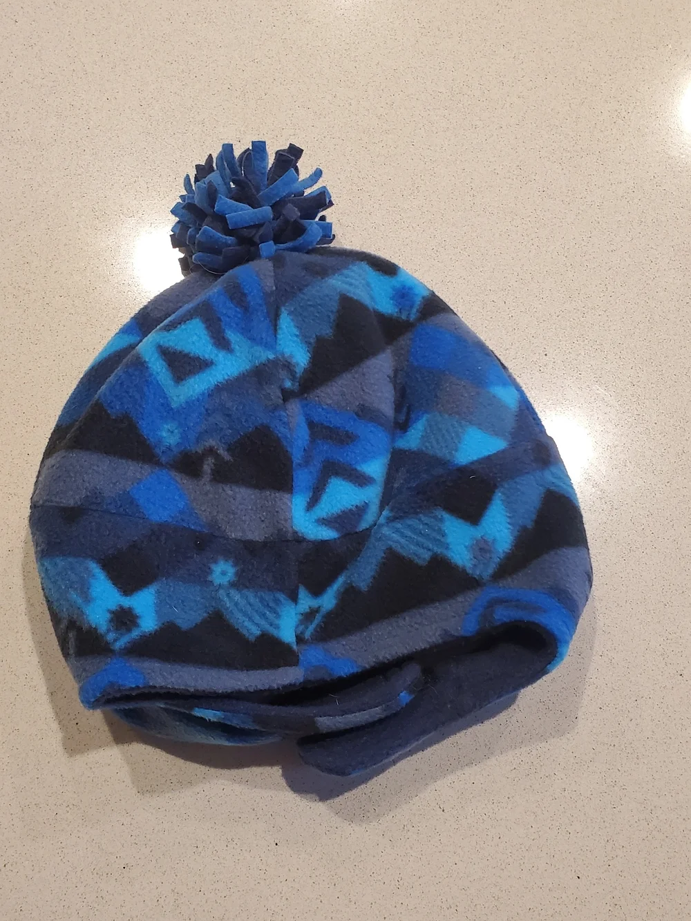Like New. Columbia Fleece Pom Earflap Hat - Toddler